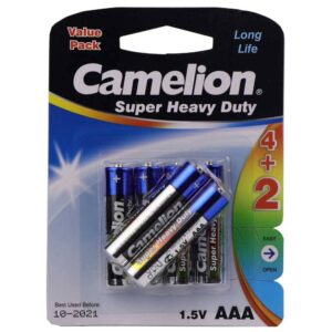 پک ۲+۴ باتری نیم قلمی Camelion AAA