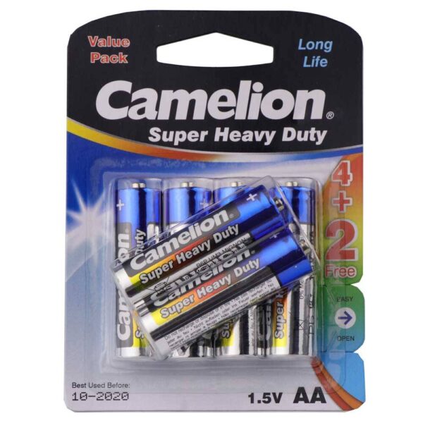 پک ۲+۴ باتری قلمی Camelion AA