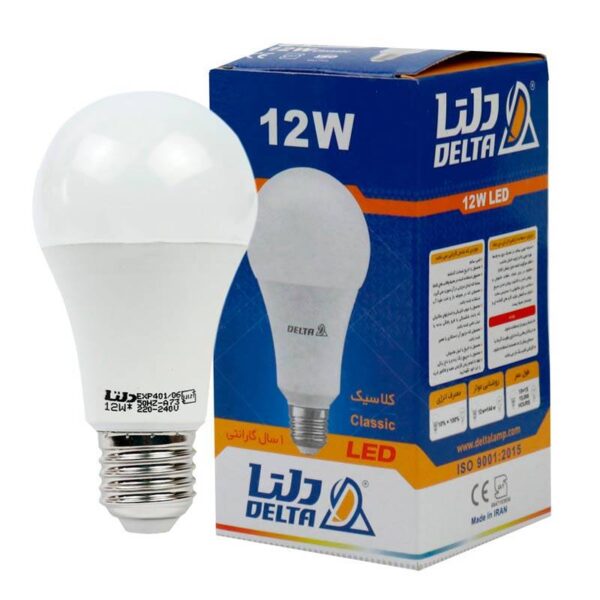 لامپ حبابی LED دلتا Delta Classic E27 12W