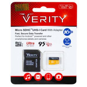 رم میکرو ۱۶ گیگ وریتی Verity Micro U1 95MB/s