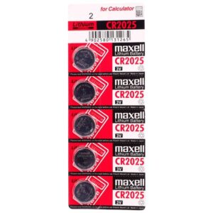 باتری سکه ای Maxell CR2025 بسته ۵ تایی
